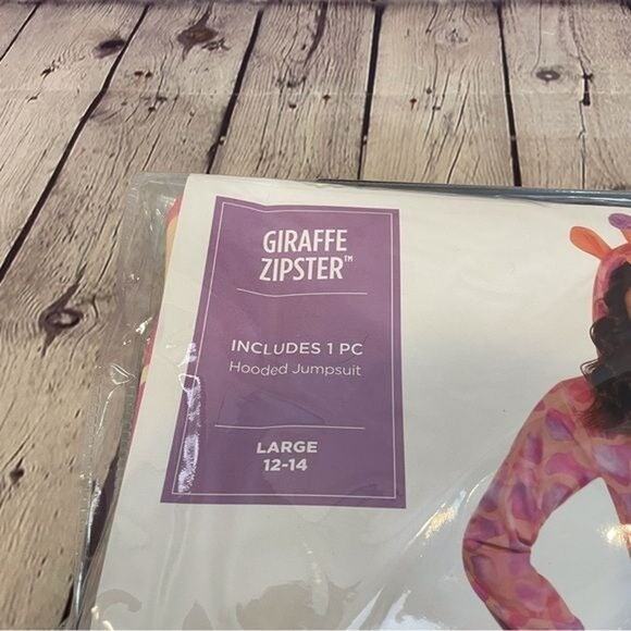 Giraffe Zipster Halloween Costume Romper - Picture 2 of 4